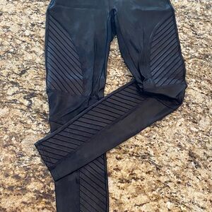 Spanx Black Moto Leggings